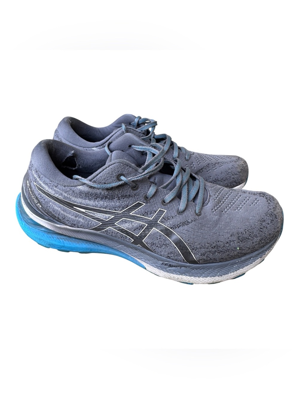 ASICS GEL KAYANO 29 Mens 10 Sneakers Running Shoes Gray Blue White Athletic